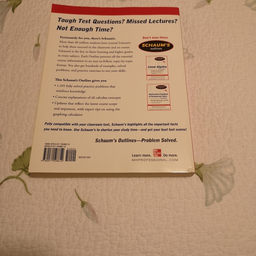 Calculus Fifth Edition Paperback Workbook - Picture 2 of 2